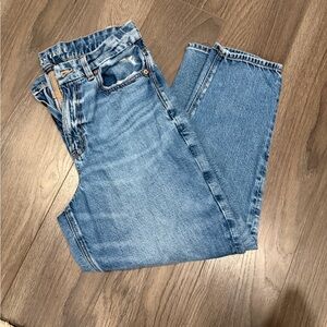 AMERICAN EAGLE STRIGID CURVY MOM JEANS Sz. 12 SHORT